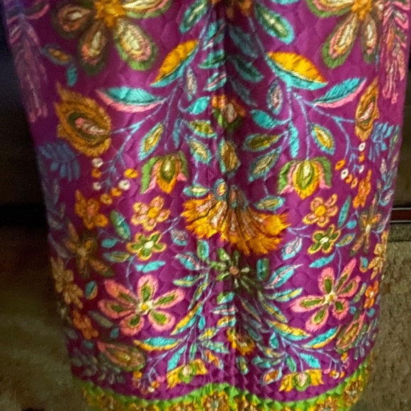 New Issues • Division Of Jonathan Logan • Size 14 • Purple/Green• Quilted •Skirt - Picture 15 of 16